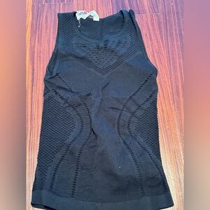 ALO Yoga Black Textured Tank Top